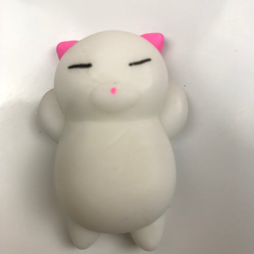 LAZY KITTY WITH PINK EARS MOCHI SQUISHY